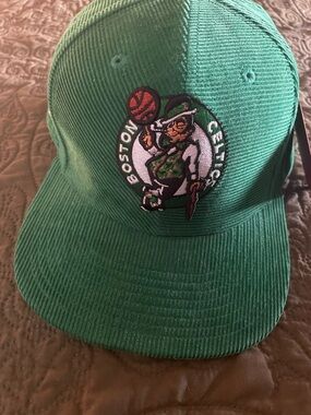 Vintage corduroy Boston Celtics hat